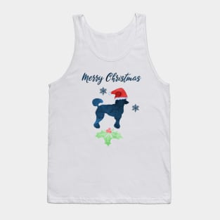 Christmas Poodle Dog Tank Top